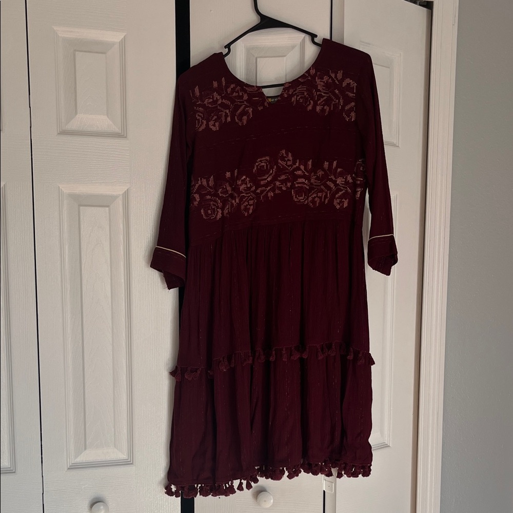 Elegant Maroon Kids Dress